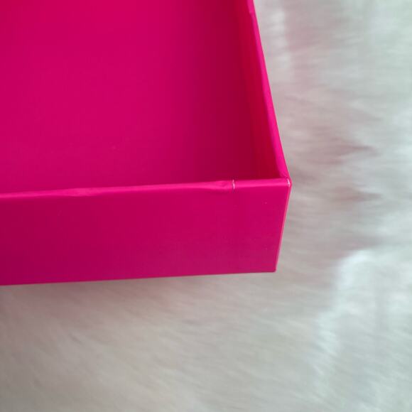 💕 Victoria’s Secret PINK Gift Display Decor Box Silver Holograph Logo Black Bow - Picture 10 of 16